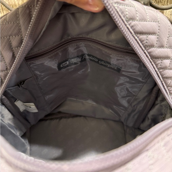 Lug Mini Puddle Jumper Quilted Crossbody Convertible Tote Brushed Pearl Grey - Picture 4 of 13